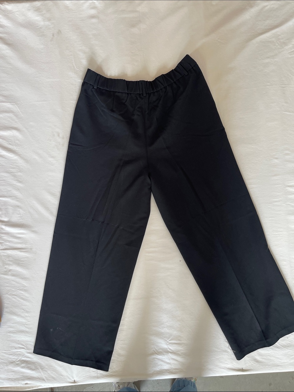 Steve Madden Womens Black Pleated Wide Leg Trouser Pants XL DM43408W New‎ - Picture 2 of 7